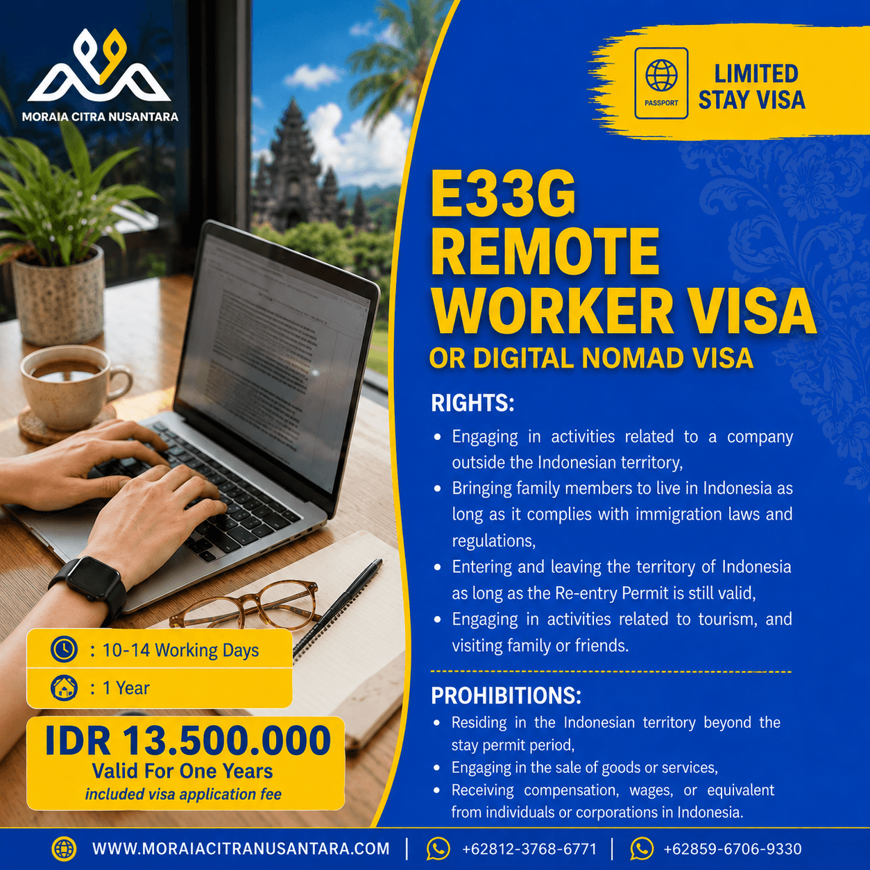 E33G : Remote Worker Limited Stay Visa