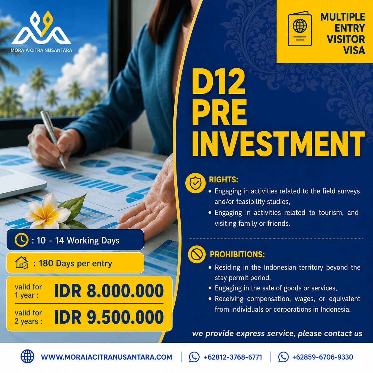 D12: Pre-Investment Multiple Entry Visitor Visa