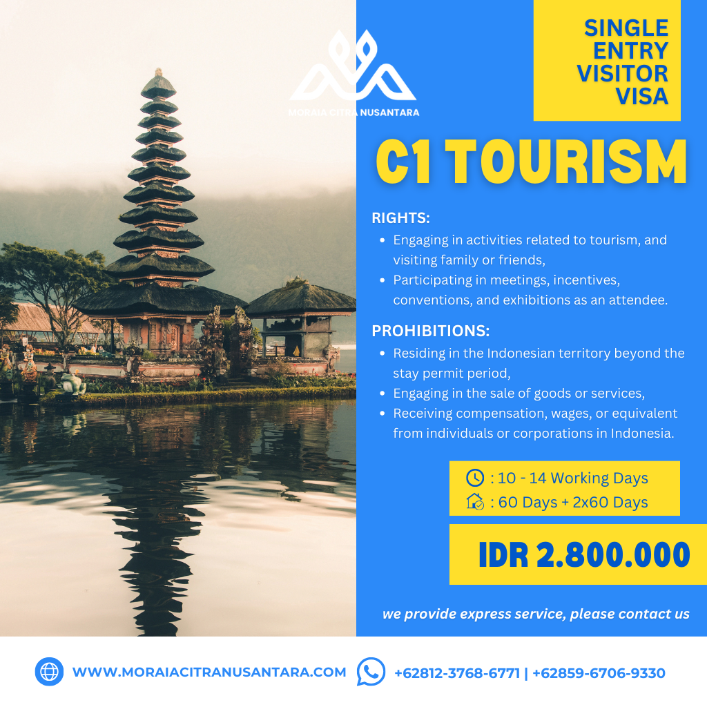 Tourism Single Entry Visitor Visa