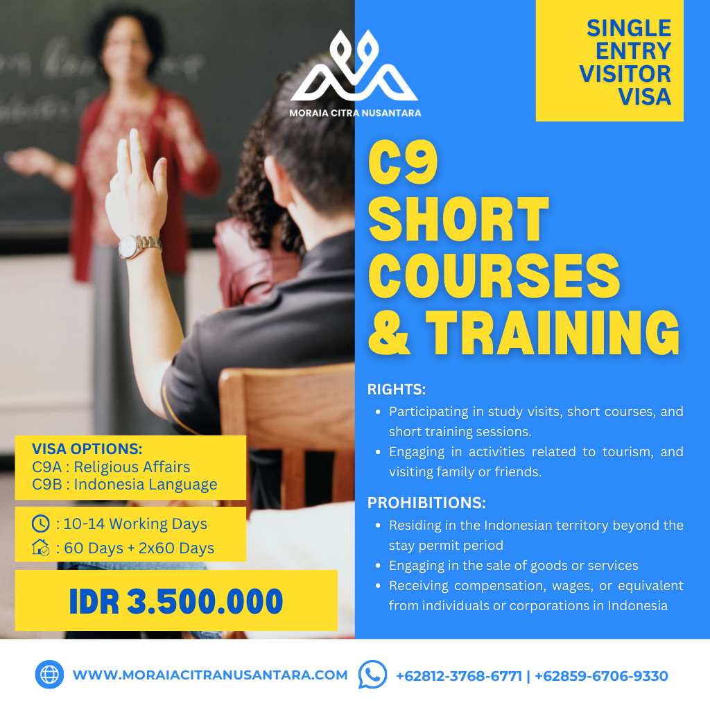 Short Courses and Training Single Entry Visitor Visa